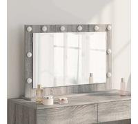 vidaXL Miroir de vanité Rectangulaire Gris Sonoma 80 x 55 x 18 cm