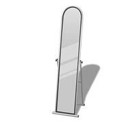 vidaXL Miroir en Fer sur Pied Gris