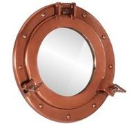 vidaXL Miroir en forme de hublot mural Ø30 cm aluminium et verre