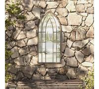 vidaXL Miroir Jardin Fer Sable