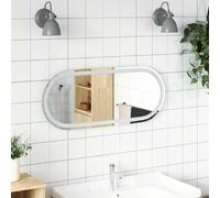 vidaXL Miroir LED 90x40 cm ovale