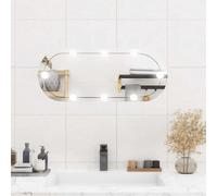 vidaXL Miroir LED mural - Verre ovale