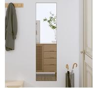 vidaXL Miroir Murale, Miroir de Maquillage, Miroir de Courtoisie, Décoration Chambre à Coucher Salon Salle de Bain, Moderne, Verre Rectangulaire