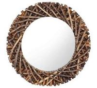 Miroir mural 60 cm Teck Rond