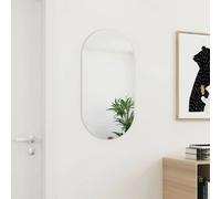 vidaXL Miroir Mural Miroir Suspendu Miroir de Décoration Miroir de Dressing Miroir d'Entrée Salon Salle de Séjour Maison Intérieur 80x40 cm Verre