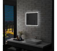 vidaXL Miroir mural à LED 60x50 cm pour salle de bains