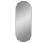 vidaXL Miroir Mural Argenté 50x20 cm Ovale