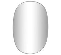 vidaXL Mural Miroir de Maquillage Coiffeuse Cosmétique Décoration de Chambre à Coucher Salle de Bain Salon Intérieur Argenté 50x35 cm