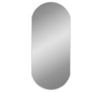 vidaXL Miroir mural ovale 90x40 cm argenté – miroir de maquillage coiffeuse