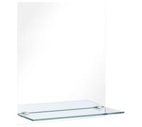 vidaXL Miroir mural avec étagère 20x40 cm Verre trempé