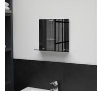 vidaXL Miroir mural avec étagère 30x30 cm Verre trempé