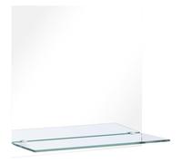 vidaXL Miroir Mural avec étagère 60x60 cm Verre trempé