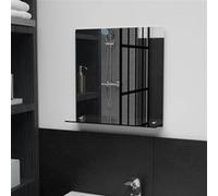 vidaXL Miroir mural avec étagère 40x40 cm - Verre trempé