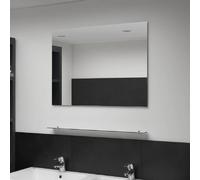 vidaXL Miroir mural avec étagère Verre