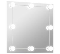 VIDAXL Miroir mural LED carré