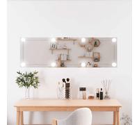 vidaXL Wandspiegel met LED's rechthoekig 30x100 cm glas3189151 miroir G