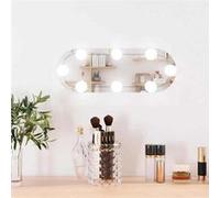 vidaXL Miroir mural 3189158 LED ovale 15 x 40 cm Blanc