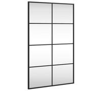 vidaXL Miroir mural Noir Fer 50x80 cm