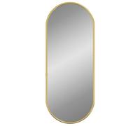 vidaXL Miroir mural Ovale Doré 50x20 cm
