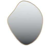 vidaXL Miroir mural de maquillage coiffeuse doré 60x50 cm
