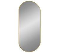 vidaXL Miroir Mural Doré 80x35 cm Ovale