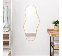 vidaXL Miroir mural Doré - 90x40 cm
