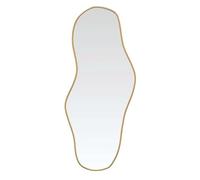 vidaXL Miroir de maquillage mural doré 90x40 cm