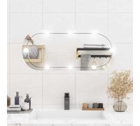 vidaXL Miroir mural LED - Ovale
