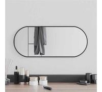 VidaXL Miroir mural ovale - Noir - 60 x 25 cm
