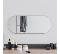 vidaXL Miroir mural ovale 60 x 25 cm argenté
