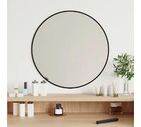 vidaXL Miroir mural - Noir Ø 50 cm