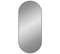 vidaXL Miroir Mural Noir 100x45 cm Ovale
