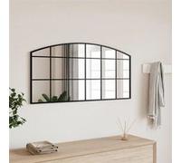 vidaXL Miroir mural noir 100x50 cm arche fer 358638 Noir G