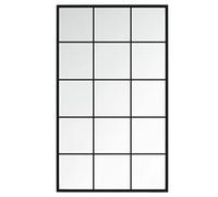 vidaXL Miroir Mural Noir 100x60 cm métal
