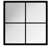 vidaXL Miroir mural 342204 40x40 cm métal Noir G