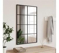 vidaXL Miroir mural Noir Fer 50x80 cm