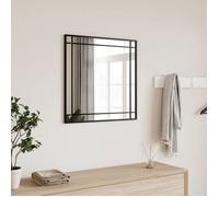 vidaXL Miroir mural 358635 – Carré 60 x 60 cm Noir en fer
