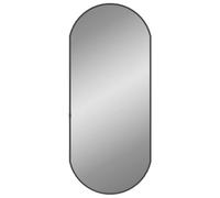 vidaXL Miroir Mural Miroir de Maquillage Coiffeuse Cosmétique Décoration de Salle de Bain Toilette Salon Intérieur Noir 348205 Noir G