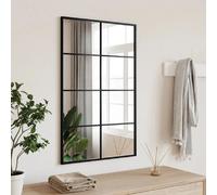 vidaXL Miroir mural Noir Fer 50x80 cm