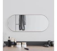 vidaXL Miroir mural ovale 60 x 25 cm argenté