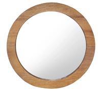 vidaXL Miroir mural 60 cm Teck Rond