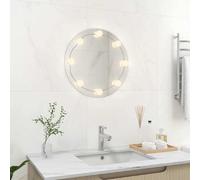 Vidaxl Miroir mural rond - Argent