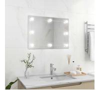 vidaXL Miroir mural LED rectangulaire sans cadre – miroir de maquillage 3078643