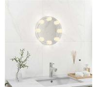 vidaXL Miroir LED sans cadre - Rond