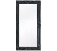vidaXL Miroir Mural Style Baroque 100x50 cm Noir