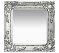 vidaXL Miroir Mural Style Baroque 40x40 cm Argenté