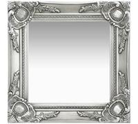vidaXL Miroir mural Style baroque suspendu décoratif 40x40 cm Argenté