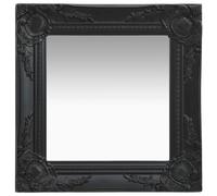 vidaXL Miroir mural style baroque 40x40 cm - Noir