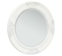 vidaXL Miroir mural style baroque Blanc