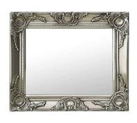 vidaXL Miroir mural style baroque rectangulaire suspendu décoratif 50x40 cm argenté